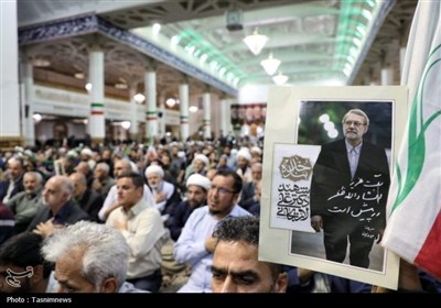 Memorial Ceremony for Ali Larijani Held in Qom