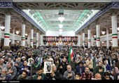 سنگ تمام مردم قم در مراسم باشکوه اربعین شهیدان لاریجانی+ تصاویر