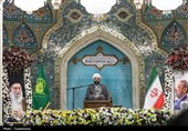 مراسم چهلم شهادت علی لاریجانی در حرم حضرت فاطمه معصومه(س)