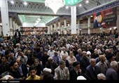 مراسم چهلم شهادت علی لاریجانی در حرم حضرت فاطمه معصومه(س)