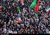 آیین تشییع پیکر شهدای گردان تخریب در زنجان