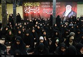 آئین وداع با پیکر مطهر شهیده زکیه آسیابی در حسینیه اعظم زنجان