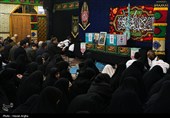 آئین وداع با پیکر مطهر شهیده زکیه آسیابی در حسینیه اعظم زنجان