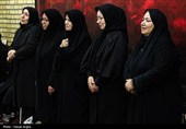 آئین وداع با پیکر مطهر شهیده زکیه آسیابی در حسینیه اعظم زنجان