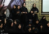 آئین وداع با پیکر مطهر شهیده زکیه آسیابی در حسینیه اعظم زنجان