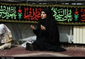 آئین وداع با پیکر مطهر شهیده زکیه آسیابی در حسینیه اعظم زنجان