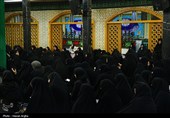 آئین وداع با پیکر مطهر شهیده زکیه آسیابی در حسینیه اعظم زنجان