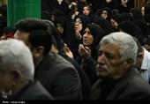 آئین وداع با پیکر مطهر شهیده زکیه آسیابی در حسینیه اعظم زنجان