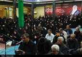 آئین وداع با پیکر مطهر شهیده زکیه آسیابی در حسینیه اعظم زنجان