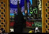 آئین وداع با پیکر مطهر شهیده زکیه آسیابی در حسینیه اعظم زنجان