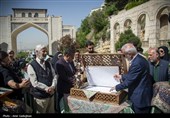 آیین تعویض قرآن دروازه قرآن به مناسبت روز شیراز