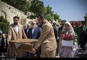 آیین تعویض قرآن دروازه قرآن به مناسبت روز شیراز