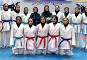 تمرین مشترک تیم‌های ملی کاراته بانوان و دانشجویان