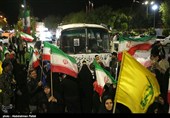 کاروان نمادین اعزام به جبهه در همدان