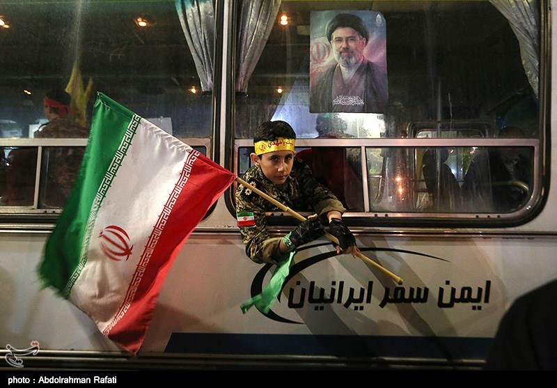 کاروان نمادین اعزام به جبهه در همدان