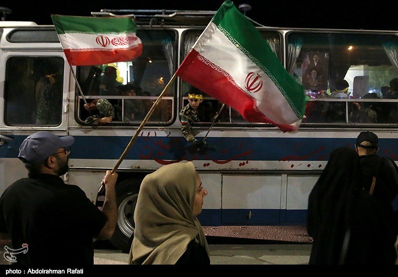 کاروان نمادین اعزام به جبهه در همدان