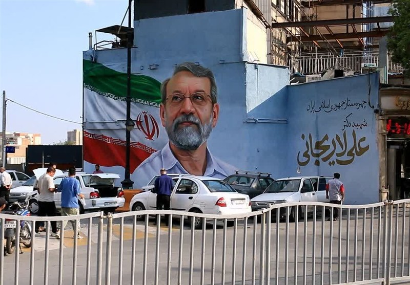 مشهد مقدس , اخبار مشهد , شهید علی لاریجانی , دیوارنگاره , شهید , خراسان رضوی ,