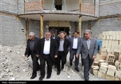 بازدید میدانی معاون عمرانی استانداری از پروژه‌های مشکین‌شهر