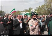 تشییع پیکر شهید جنگ تحمیلی سوم در دشتستان