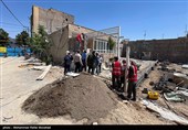 جهادگران نیشابوری در کنار مردم قم