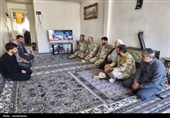 دیدار فرمانده مرزبانی کردستان با خانواده شهید جاویدالاثر+تصاویر