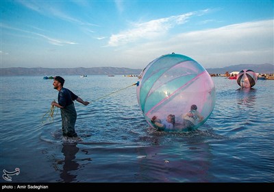 Spring Rains Revive Maharlu Lake South of Iran