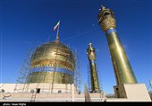 آغاز عملیات  مرمت گنبد حسینیه اعظم زنجان