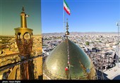 آغاز عملیات  مرمت گنبد حسینیه اعظم زنجان