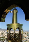 آغاز عملیات  مرمت گنبد حسینیه اعظم زنجان
