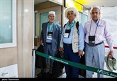 بدرقه نخستین کاروان حج 1405 از فرودگاه مشهد مقدس