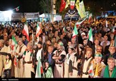 هفتاد و سومین شب اهتزاز پرچم اقتدار ایران در یاسوج