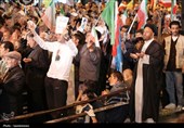 هفتاد و سومین شب اهتزاز پرچم اقتدار ایران در یاسوج