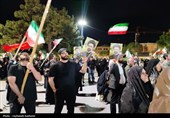 نمایش وحدت و حمایت مردم اراک از ایران و رهبری در هفتاد و سومین شب
