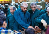 تصاویری از حضور تیم ملی کشتی در حرم رضوی