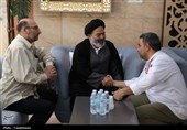دیدار صمیمی سرپرست حجاج ایرانی با زائران کشورمان درمدینه منوره