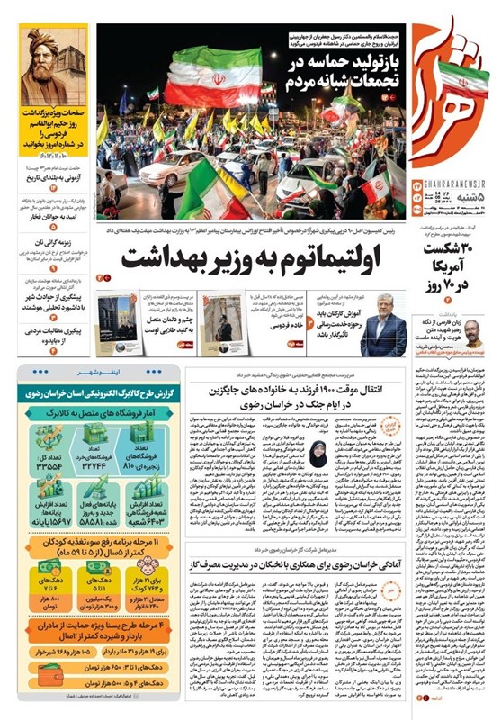 مشهد مقدس , اخبار مشهد , خراسان رضوی , اخبار استان خراسان رضوی , 