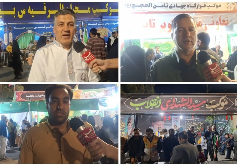 فعالیت 29 موکب جهادی در میادین و خیابان‌های بیرجند