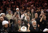 عزاداری زائران حرم بانوی کرامت در سوگ شهادت امام جواد(ع)