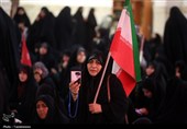 عزاداری زائران حرم بانوی کرامت در سوگ شهادت امام جواد(ع)