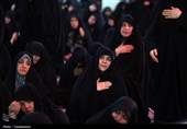 عزاداری زائران حرم بانوی کرامت در سوگ شهادت امام جواد(ع)