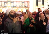 عزاداری زائران حرم بانوی کرامت در سوگ شهادت امام جواد(ع)