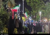 پرچم‌گردانی و راهپیمایی هیئت‌ها؛ شب‌های رشت به روایت ایمان و همبستگی