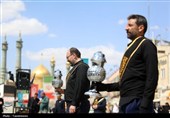دسته عزای خادمان حرم حضرت معصومه(س) در سوگ امام جواد(ع)