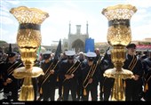 دسته عزای خادمان حرم حضرت معصومه(س) در سوگ امام جواد(ع)