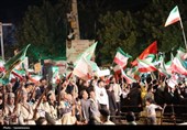 هفتاد و هشتمین شب اهتزاز پرچم اقتدار ایران در یاسوج برگزار شد+تصاویر