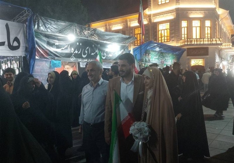 عاشقانه ای از پیوند آسمانی زوج جوان رشتی در میدان