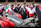 آیین الحاق ناوگان موتوری و خودرویی امداد و نجات به هلال‌احمر