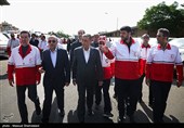 آیین الحاق ناوگان موتوری و خودرویی امداد و نجات به هلال‌احمر