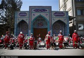 آیین الحاق ناوگان موتوری و خودرویی امداد و نجات به هلال‌احمر