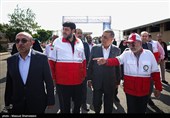 آیین الحاق ناوگان موتوری و خودرویی امداد و نجات به هلال‌احمر